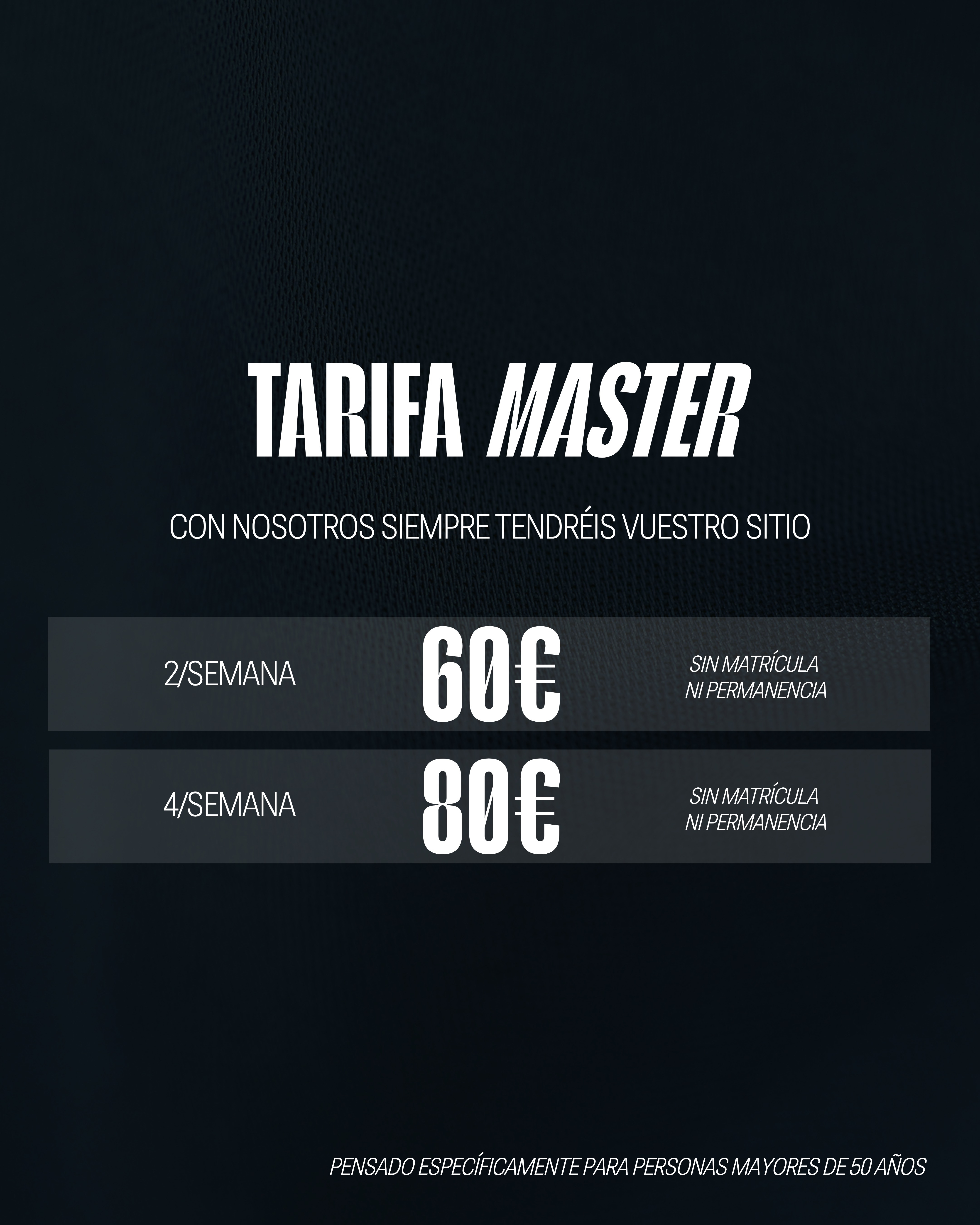 Tarifa Master